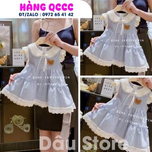 VÁY XANH KẺ CARÔ - QCCC