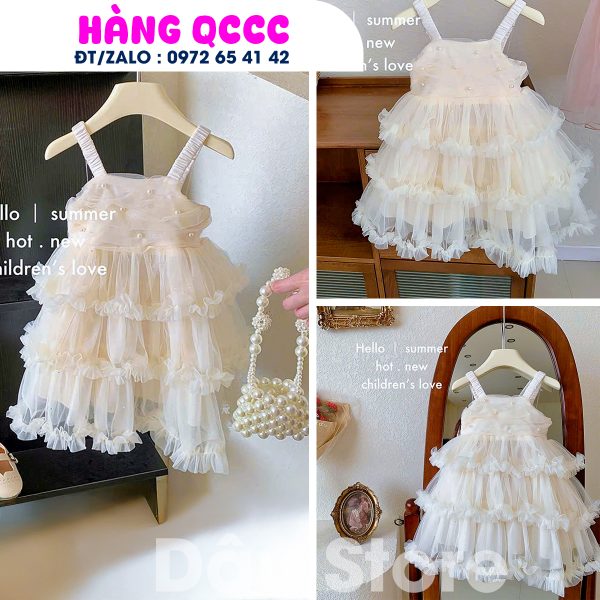 VÁY TRẮNG 2 DÂY - 3 TẦNG - QCCC
