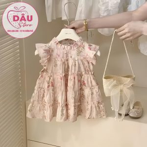 Váy Hoa Hồng Siêu Cute - Hàng QCC